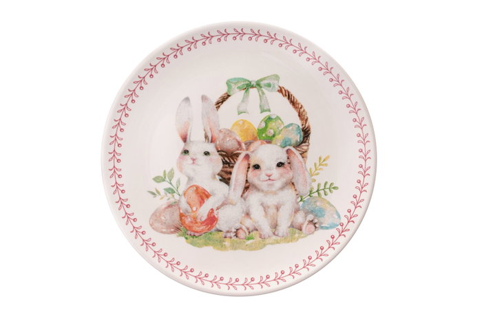 Hermia Serene Juego de 6 Platos para Postres Multicolor en Cerámica de Piedra de Alta Calidad